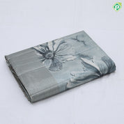 Pastel shades big flower design self color zari border fancy cotton saree