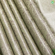 Pista Green With Neem Zari Small Creeper Design And Rexona Green Border Grand Tissue Bridal Silk Saree