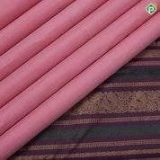 pale pink gold zari mild vairaoosi lines dark purple gold zari peacock mango butta thread work border traditional silk saree