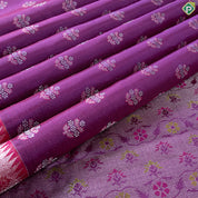 Magenta Purple With Semi Contrast Pythonic Design Border Trendy Designer Silk Saree