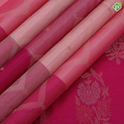 Multi yellow color gold zari zig zag design grand pallu concept borderless soft silk saree