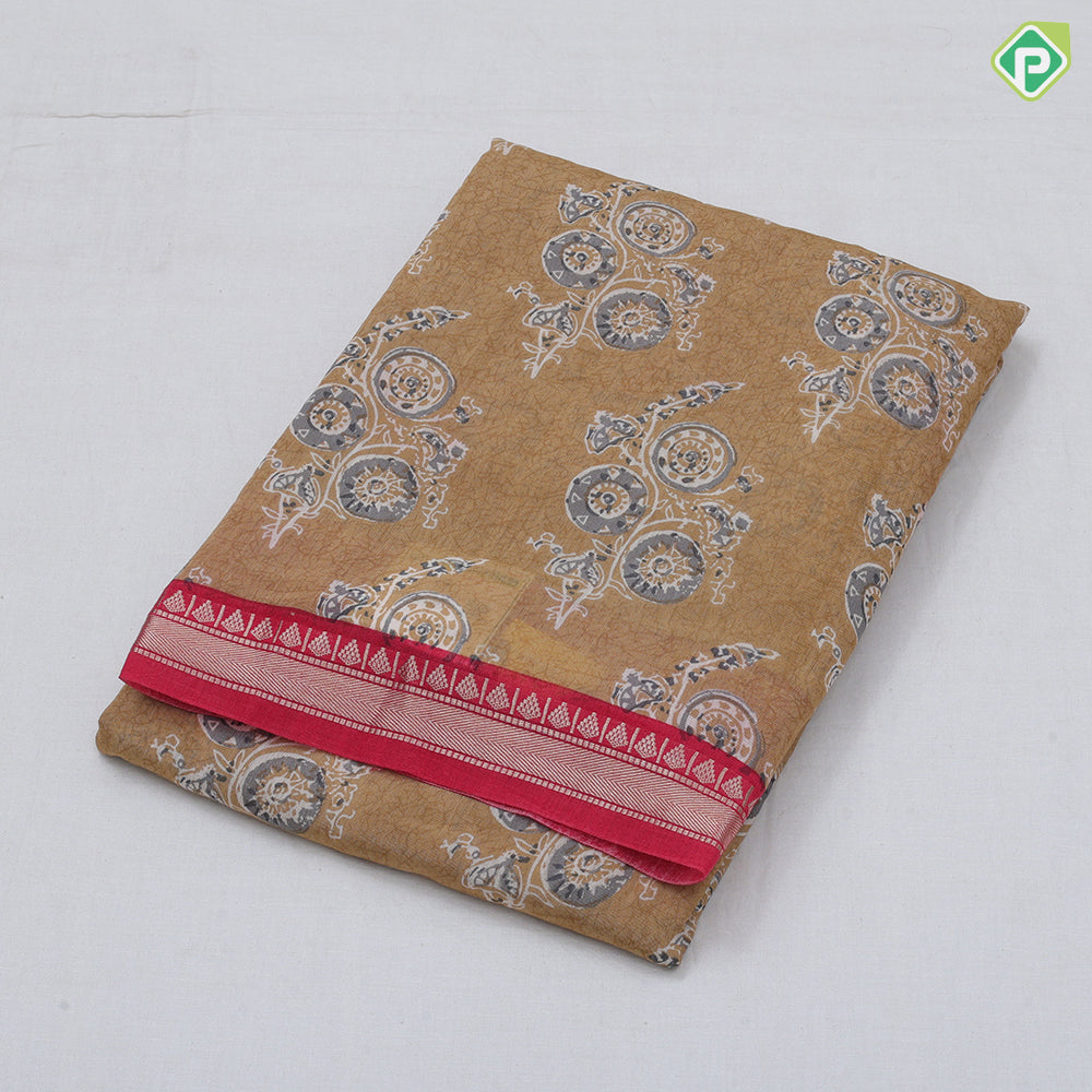 Cider Based Trendy Design Contrast Border Fancy Cotton Saree