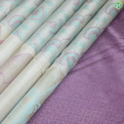Sandal Wood Floral Design With Big Flower Motif Border Trendy Silk Saree