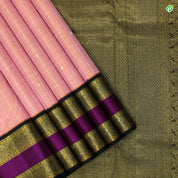 Peach Orange Small Flower Butta Design Traditional Silks Saree