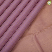 Blush Pestel Gold Zari Vairaoosi Checks Peacock Design Self Colour Bavanji Border Design Traditional Silk Saree
