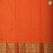 Multi color stripes and gold zari floral design contrast color gold zari creeper border pattu paavadai thavani 3 in 1 set