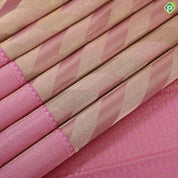 Dark lavender silver gold zari arrow line design beige silver gold zari spin weave design Trendy silk saree