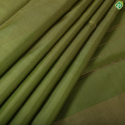 Apple Green gold zari lines square butta design borderless plain trendy silk saree