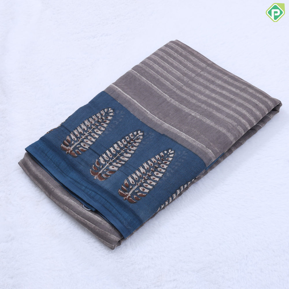 mahanthi green with cream lines design purple cream tree border fancy cotton saree