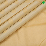 Sandal color gold zari self design round butta self gold zari edge border traditional silk saree