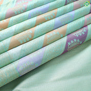 Pista Green With Gold Zari Mango Butta Lines Border Grand Bridal Silk Saree