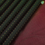 Army green maroon checks gold zari thilagam star butta maroon gold zari yaali design border traditional silk saree