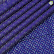 Violet Silver Zari Floral Design Baby Pink Rexsona Green Flower Border Design Trending Fancy Silk Saree