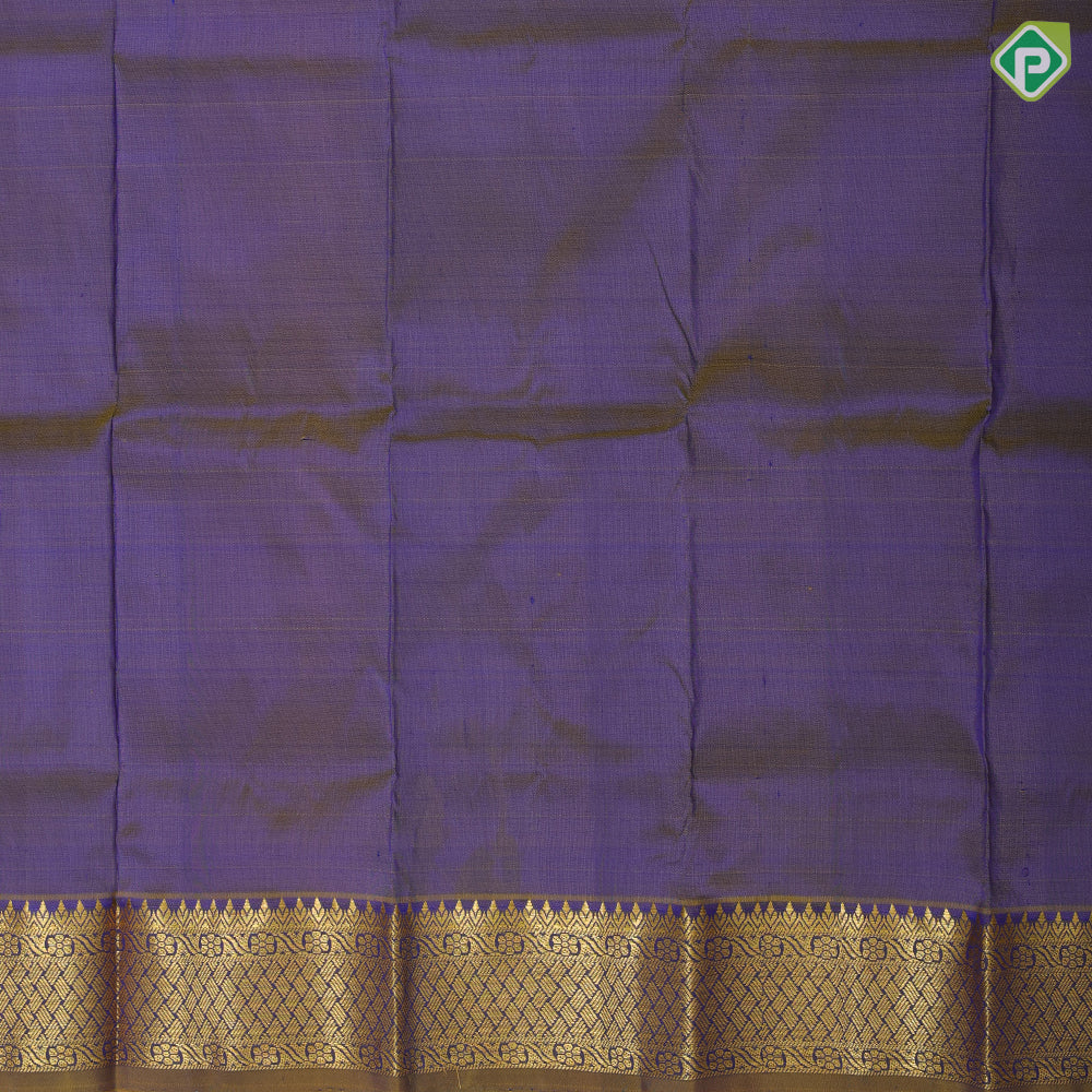Multi color checks and gold zari round diamond butta self gold zari border pattu paavadai lehanka