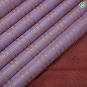 Candy pink silver gold zari thick lines and checks rani red gold zari rettapet mid orange border traditional silk saree