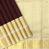 Maroon Red With Beige Big Fancy Butta Pure Zari Traditional Silks Saree