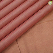 peach gold zari solid zari kattam checks design self gold zari rettapet border koorai silk saree
