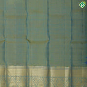 peacock gold zari multi line checks design peacock gold zari pyramid design border pattu lehanka paavadai