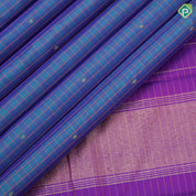Peacock blue and green silk thread padded zari checks rani pink plain gold zari padded border soft gift silk saree