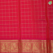 Peacock blue gold zari kattam annam chakkaram design rani pink gold zari annam butta pattu paavadai lehanka