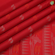 Maroon silver gold zari silk thread mango design leaf design meena work pallu and Border soft silk saree