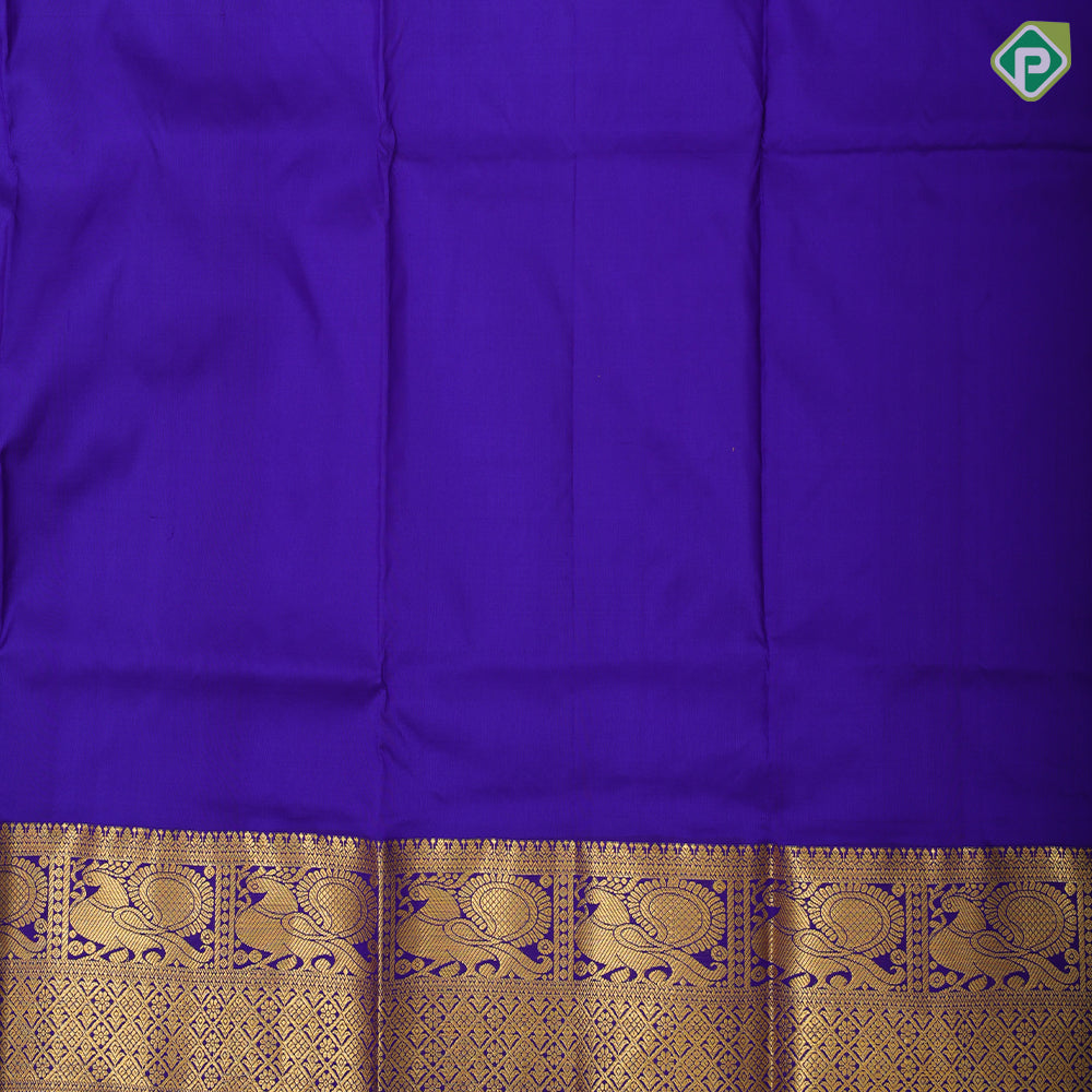 Pink gold zari small flower butta design purple pink gold zari peacock butta border pattu paavadai lehanka