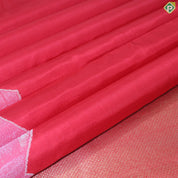 Chili Red Plain Body With Thread Border Trendy Silk Saree