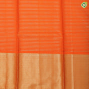 Beetroot pink gold zari vairaoosi lines design dark orange gold zari micro diamond border pattu paavadai lehanka