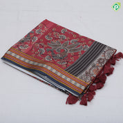 Bright Colour Based Annam Floral Design Border Traditional Fancy Cotton Saree