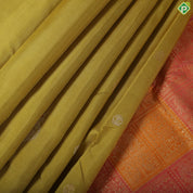 sage green silver gold zari set butta design borderless trendy silk saree