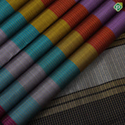 Multi color base gold zari velthari lines Luxury black gold zari cow pichwai border traditional silk saree