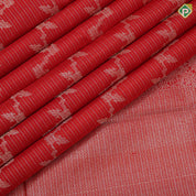 Chilly Red Gold Zari Vairaoosi Floral Design Self Colour Peacock Ruchracham Border Design Traditional Silk Saree