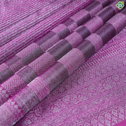 Purple With Neem Zari Contemporary Design Self Colour Trendy Designer Silk Saree