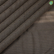Black Colour Gold Zari Zig Zag Design Border Less Luxury Black Silk Saree