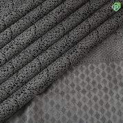 Black Colour Grand Silver Zari Floral Design Self Colour Mango Design Border Luxury Black Silk Saree