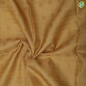 Sandal gold zari Lines and flower butta lines red gold zari cross lines border pattu paavadai lehanka