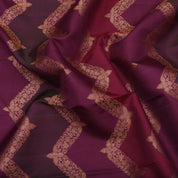 Pink base gold zari grand necklace design without border grand bridal silk saree