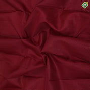 Maroon gold zari checks design self gold zari bavanji green edge border koorai pattu saree