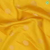 Lemon Yellow Gold Zari Gandaberunda Chagaram Butta Design Cream Colour Peacock Ruthracham Border Design Pure Mix Silk Saree