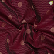 Magenta Gold Zari Vairaoosi Lines Chagara Design Self Colour Ruthracham Mayilkan Border Design Traditional Silk Saree