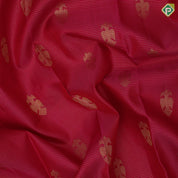 Rani Pink Gold Zari Vairaoosi Lines Gandaberunda Butta Design Self Colour Ruthracham Mayilkan Border Design Traditional Silk Saree