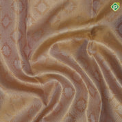 Peach Gold Zari Peacock Chagaram Brocade Design Chilly Red Floral Nayaki  Border Design Tissue Silk saree