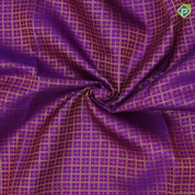Purple gold zari Checkered design brown gold zari diamond design retta pattai border pattu paavadai lehanka