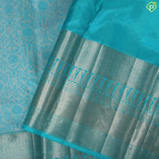 pale Pink grand floral thread work design onion pink gold zari border trendy silk saree