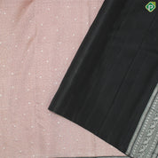 Dusty Pink Silver Zari With Block Color Silver Zari Border Fancy Trendy Silk Saree