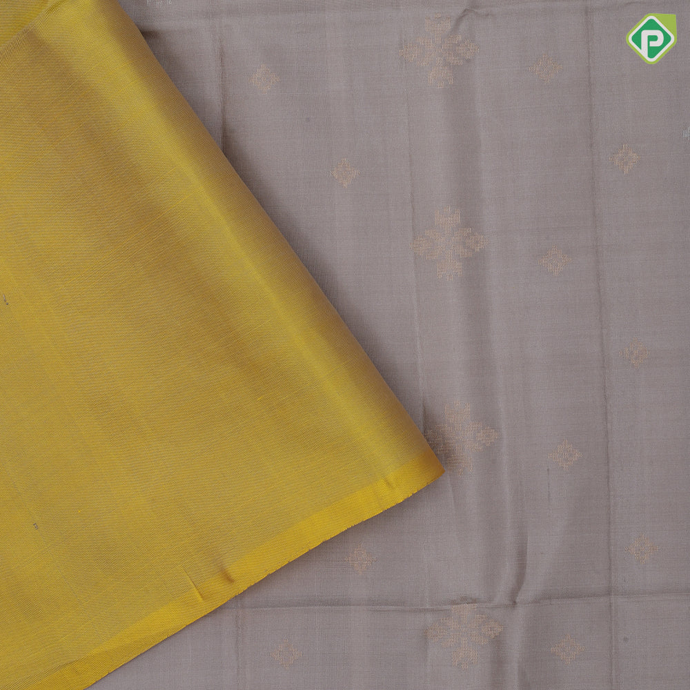 Spring green silver gold zari fancy flower butta motifs sea green silver gold zari graphic design border soft silk saree
