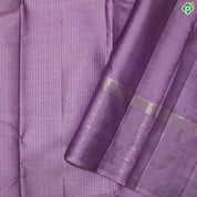 Light Purple Silver Zari With Self Color Border Traditional Silk Saree