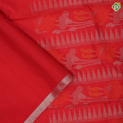 Maroon silver gold zari silk thread mango design leaf design meena work pallu and Border soft silk saree