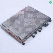 Onion Pink Floral with fancy cut work design edge border fancy cotton saree