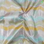 Lavender Base With Mid Gap Border Prismatic Luminescence Christmas Edition Tissue Silk Saree